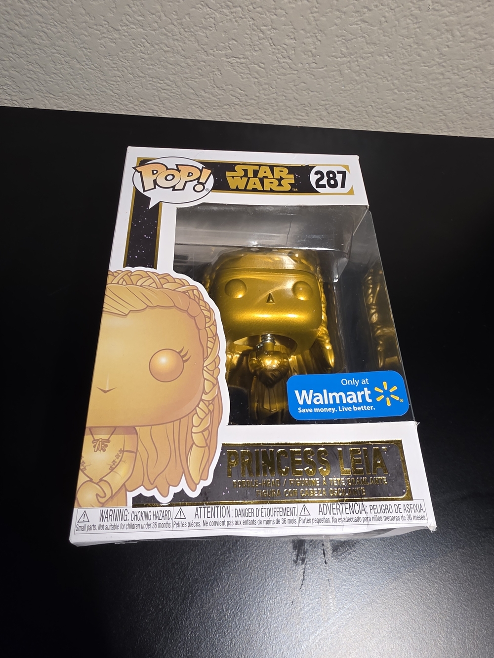 Funko POP! Star Wars Princess Leia (Gold) Vinyl Figure - Walmart Exclusive